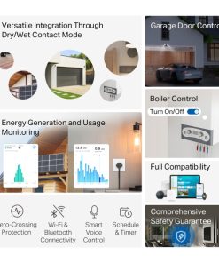 TP-Link Tapo S110E Smart Switch Module 2.4GHz, 802.11b/g/n, Bluetooth, Tapo app, Wi-Fi kontrola, Timer/Schedule postavke, Amazon Alexa/Google Assistant