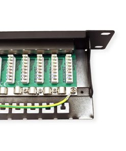 Roline VALUE Cat.6a/Class EA 19" Patch Panel 24-porta STP, crni