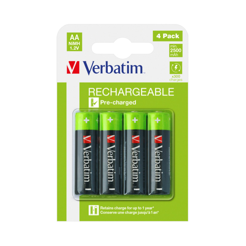 Verbatim AA-LR6 Mignon punjiva baterija NiMH,2500mAh (4 komada)