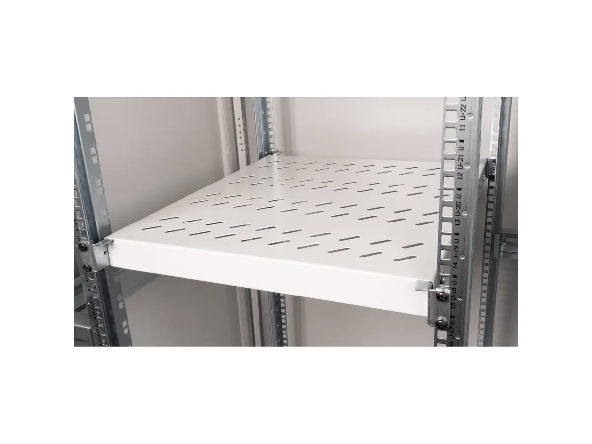 Roline 19" 1U fiksna polica, D=500mm, nosivost 50kg, siva