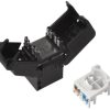 Solarix tool-free keystone CAT6 UTP RJ45, black