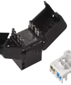 Solarix tool-free keystone CAT6 UTP RJ45, black
