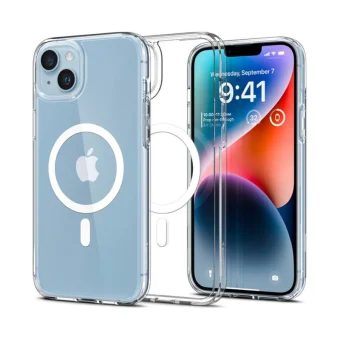 Spigen Ultra Hybrid MagSafe, zaštitna maska za telefon, bijela - iPhone 15 Plus (ACS06660)