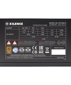 Xilence 550W Gaming, ATX 2.4 80+ BRONZE, aktivan PFC, 2×PCIe, 6×SATA, 20+4-pina, 120mm ventilator, crno