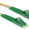 NFO Patch cord, LC APC-LC APC, Singlemode 9 125, G.657A2, Duplex, 10m