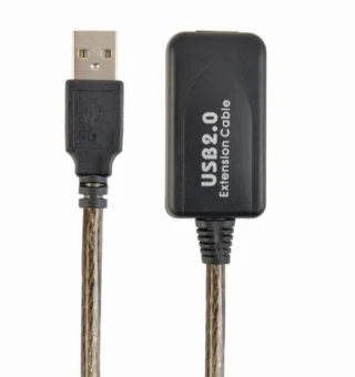 Gembird Active USB 2.0 extension cable, 5m, black