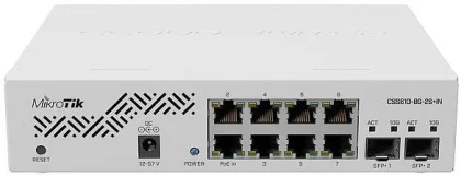 Mikrotik Cloud Smart Switch 610-8G-2S IN, 8 x GbE, 2 x SFP