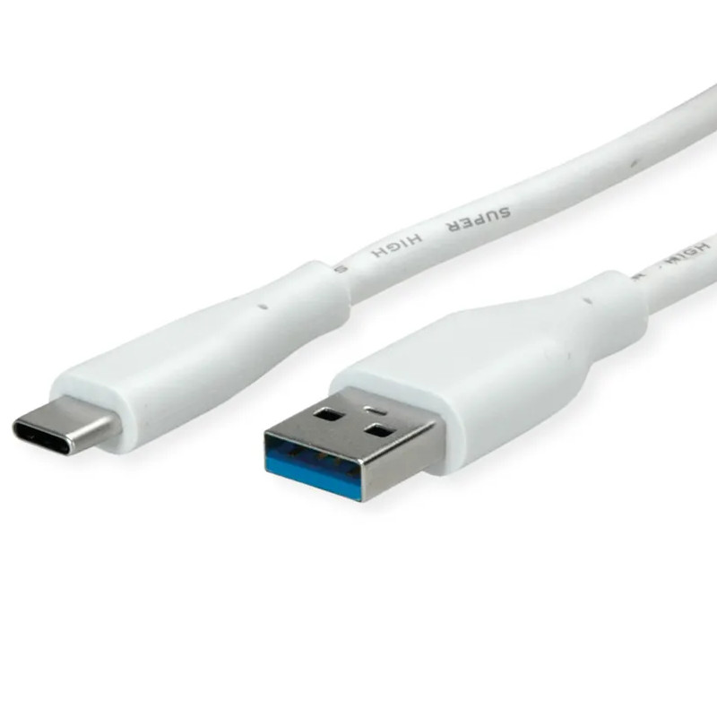 Roline VALUE USB 3.2 Gen 1 kabel, A-C, M/M, 3.0m, bijeli