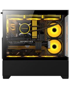 Bit Force SPARK ARGB-TG3 Midi Tower ARGB Gaming PC ATX kućište bez napajanja, crno