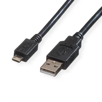 Roline USB2.0 kabel TIP A(M) na Micro B(M), 1.8m, crni