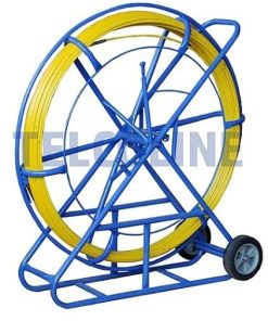 NFO Fiberglass (FRP) remote control for pulling cables, 8mm, 150m, yellow