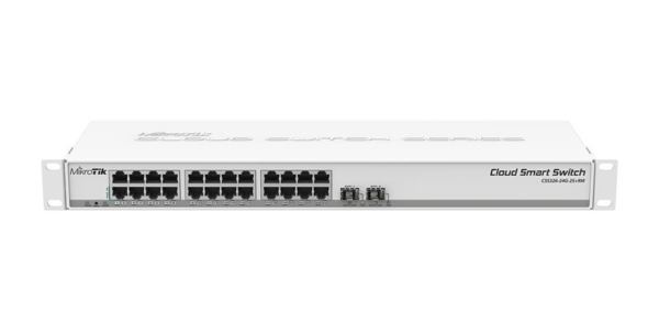 MikroTik 24 Port 1GbE 2x 10G SFP Cloud Smart Switch
