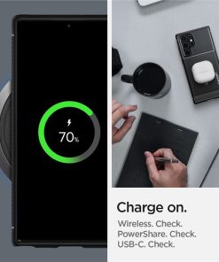Spigen Rugged Armor, zaštitna maska za telefon, mat crna - Samsung Galaxy S22 Ultra (ACS03914)