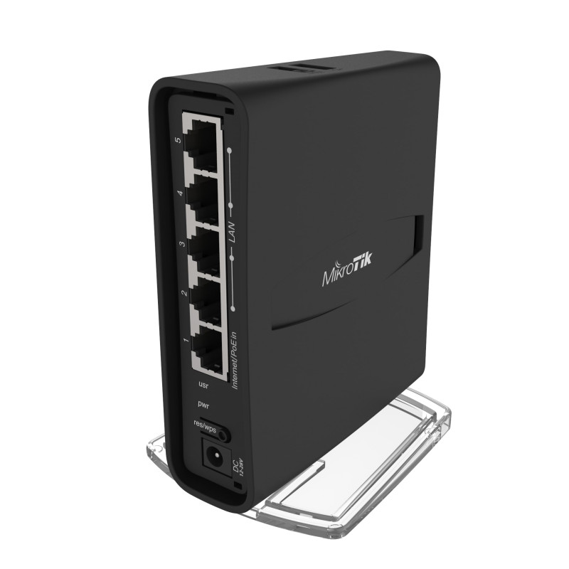 Mikrotik RBD52G-5HacD2HnD-TC, hAP ac2, 716MHz CPU, 128MB RAM, 5×G-LAN, 2.4Ghz/5GHz 802.11b/g/n/an/ac Dual Chain, integrirana antena, USB, RouterOS L4, unutarnje kućište, PSU