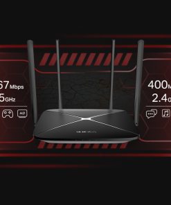 Mercusys AC1300 bežični usmjerivač (Dual-Band Gigabit Router) 300Mbps/867Mbps (2.4GHz/5GHz), 802.11ac/b/g/n, 1×G-WAN, 4×G-LAN, 4 x fiksne antene
