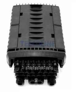 NFO Splice Closure, 4 inputs, 24 outputs, Wall and pole mount