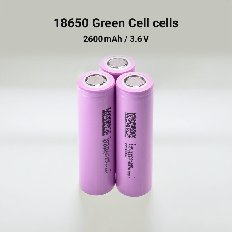 Green Cell punjive Li-Ion ćelije ICR18650-26H 2600mAh 3.7V - 20 KOM