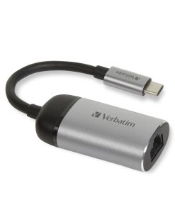 Verbatim USB-C na RJ45 gigabitni ethernet mrežni adapter, aluminijsko kućište