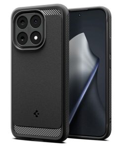 Spigen Rugged Armor, matte black - Xiaomi 15T