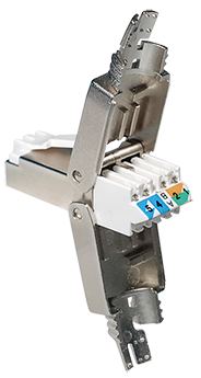 Transmedia Tool-less RJ 45 plug CAT 6A solid metal