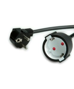 Roline VALUE naponski produžni kabel, schuko utičnica, 3.0m, crni