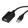 Roline USB2.0 produžni kabel, 1-port, 5.0m, crni