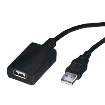 Roline USB2.0 produžni kabel, 1-port, 5.0m, crni