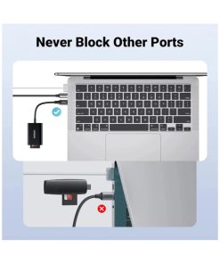 UGREEN čitač memorijskih kartica, TF/SD/MicroSD kartice, USB-C, 15cm, crni
