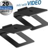 Transmedia 2 speaker tabletop stands, 155x99 mm