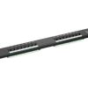 NaviaTec Cat6 Unshielded 16-Port Patch Panel, Black