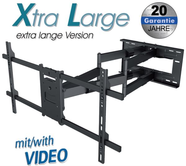 Transmedia Full-Motion XL Bracket for LCD Monitor 42“ - 80“