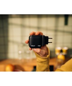 Verbatim Mini GaN zidni punjač 70W, 2×USB-C/1×USB-A, PD/QC 3.0
