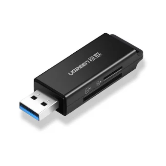 UGREEN čitač memorijskih TF/microSD/SD kartice, USB 3.0, crni