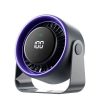 Vention Desktop Air Circulation Fan Gray Smart Digital Display
