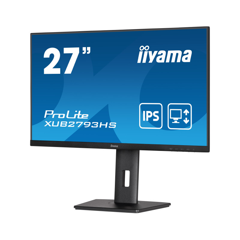 IIYAMA 27" XUB2793HS-B7 FHD (1920x1080) IPS, Pivot, 100Hz, 1ms, 16:9, 300 cd/m2, 1000:1, HDMI/DP, zvučnici, crni