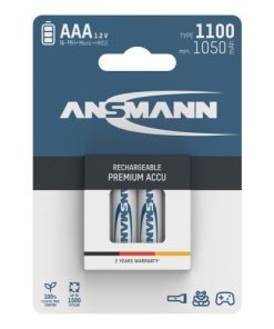 Ansmann NiMH Rechargeable battery AAA HR03 type 1100 (min. 1050 mAh) 4 pcs. blister packaging