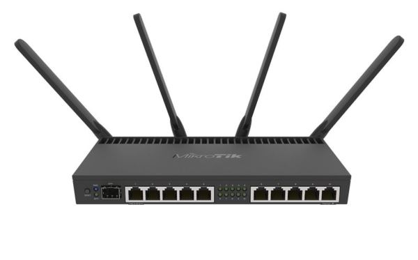MikroTik (RB4011iGS 5HacQ2HnD-IN) 10GbE 1x 10Gb SFP 4x4 Mimo 802.11AC Wireless Router