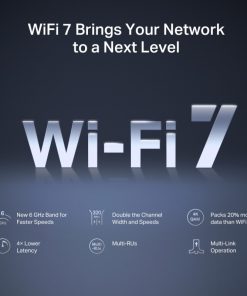 Mercusys BE9300 bežični usmjerivač (Tri-Band Wi-Fi 7 Router) 574Mbps/2880Mbps/5760Mbps (2.4GHz/5GHz/6GHz), 802.11be/ax/ac/a/b/g/n, 3×G-LAN, 1×G-WAN, 6x fiksne omni-direkcione antene