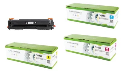 Toner Static Control HP CF540A (203A) BUNDLE