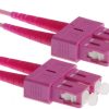 NFO Patch cord, SC-SC, Multimode 50 125, OM4, LSZH, 2mm, Duplex, 2m