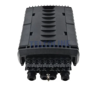 NFO Splice Closure, 4 inputs, 16 outputs, Wall and pole mount