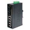Planet Industrial 6-Port (4x 100Mbps RJ45 2x SM FX-(SC)15km) Switch, unmanaged