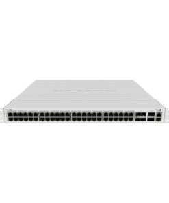 Mikrotik Cloud Router Switch CRS354-48P-4S+2Q+RM, 48xG-LAN (svi PoE-out), 4x10G SFP+, 2x40G QSFP+ cages, RouterOS L5, 1U rackmount, 750W PSU
