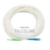NFO Patch cord, SC UPC-SC APC, Singlemode 9 125, G.657B3, Simplex, 3mm, LSOH, 2m, white