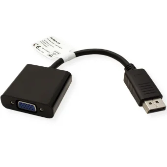 Roline VALUE adapter/kabel DisplayPort - VGA, M/F, aktivni, 0.15m