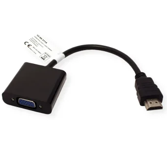 Roline VALUE adapter/kabel HDMI - VGA, M/F, 0.15m