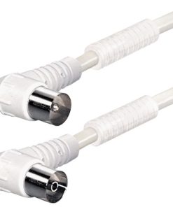 Transmedia Connecting Cable IEC plug angle - IEC jack angle, 1,0 m