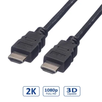 Roline HDMI kabel sa mrežom, HDMI M - HDMI M, 15m