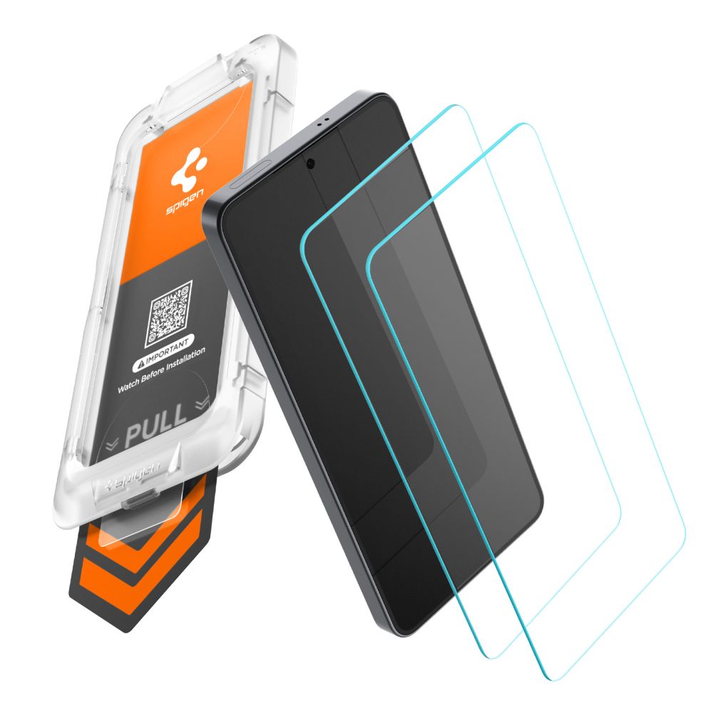 Spigen Glass tR EZ Fit Pro HD 2 Pack, transparency - Samsung Galaxy S26 (AGL11095)