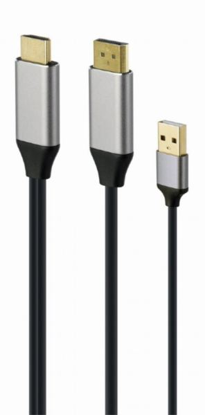 Gembird Active 4K HDMI male to DisplayPort male adapter cable, 2 m, black